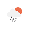 cloud with rain illustration
